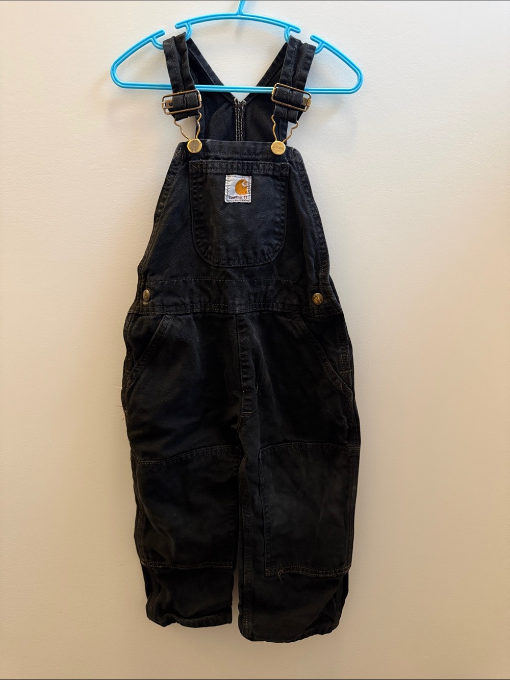 Carhartt Black Bib Overalls 2T